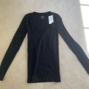 JCrew Women’s XXS Long-Sleeved Black Shirt NWT